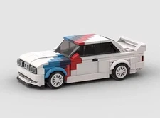 MOC Technical 455pcs BMW M3 Style Building Blocks Kit NIB White W/colored Banner