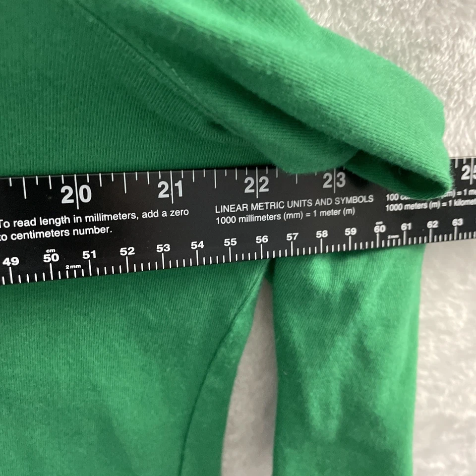 Coral Bay 女士衬衫上衣绿色圣诞串珠 XL 棉 3/4 袖圆形 — 第 4/4 张图片