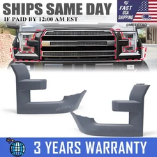 Left Right Gray Headlight Bezel Trim Molding Grille For Ford F150 F-150 2015-17