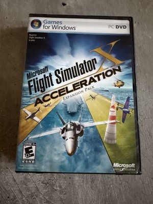 Microsoft Flight Simulator X: Acceleration Expansion Pack (PC DVD, 2007) w/ Key