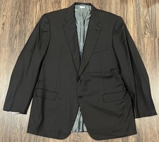 Brioni Super 150s Parlamento Size 48L In Black Brownish Made In Italy READ NOTES