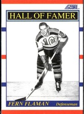 1990-91 Score Canadian #357 Fern Flaman