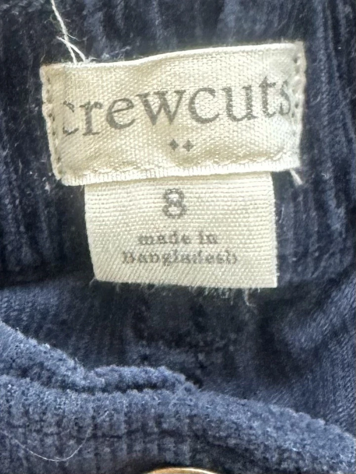 Crewcuts Sz 8 Boys Corduroy Pants Navy Blue Slim J.Crew Factory - Image 3 of 4