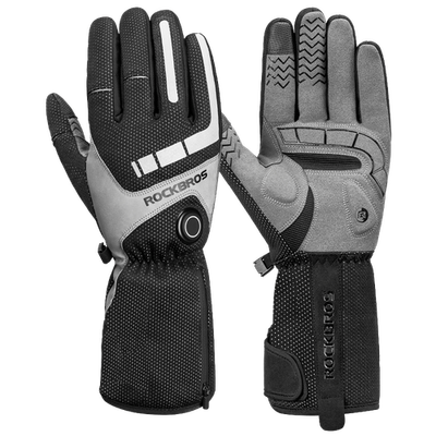#ad #ad ROCKBROS Gloves Electric Heated Full Finger Touchscreen Outdoor Thermal Warm $44.99