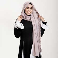 Muslim Women Solid Color Chiffon Long Headscarf Hijab Shawl Wrap Scarves Turban