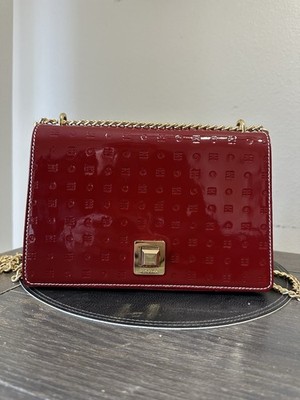 Arcadia Italy Laila Red Leather Crossbody Bag Medium