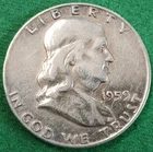 1959 Franklin Half Dollar - Cleaned