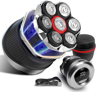 Men'S Electric Rotary Shavers Bald，2026 Upgrade 7D Floating Electric Shaver with