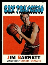 1971-72 Topps Jim Barnett #104 VG San Francisco Warriors