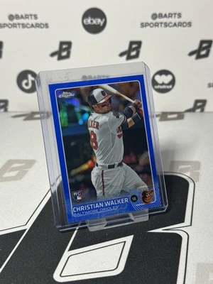 2015 Topps Chrome Christian Walker Blue Refractor /150 Rookie #192 - Image 1 of 2