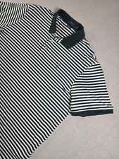 Polo Ralph Lauren Striped Men's Polo Shirt XL Gree Classic Fit 100 Cotton