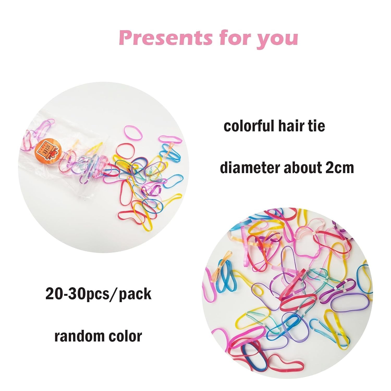 6-Pack Colorful Braided Hair Extensions for Girls &ndash; Elastic Tie-On Synthetic 
