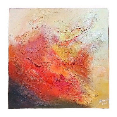 Abstract Artwork  Color Worlds  70x70 cm   Original by Bernhard Gerner