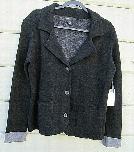 Adrienne Vittadini Wms L Black Cardigan 