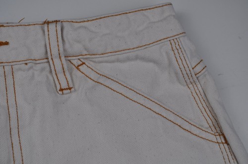 Dickies Shorts Junior size 0/24 White 100% Cotton Flat Front - Picture 4 of 12