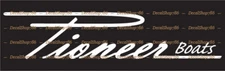 Pioneer Boats - Outdoor Sports - Vinyl Die-Cut Peel N' Stick Decals/Stickers
