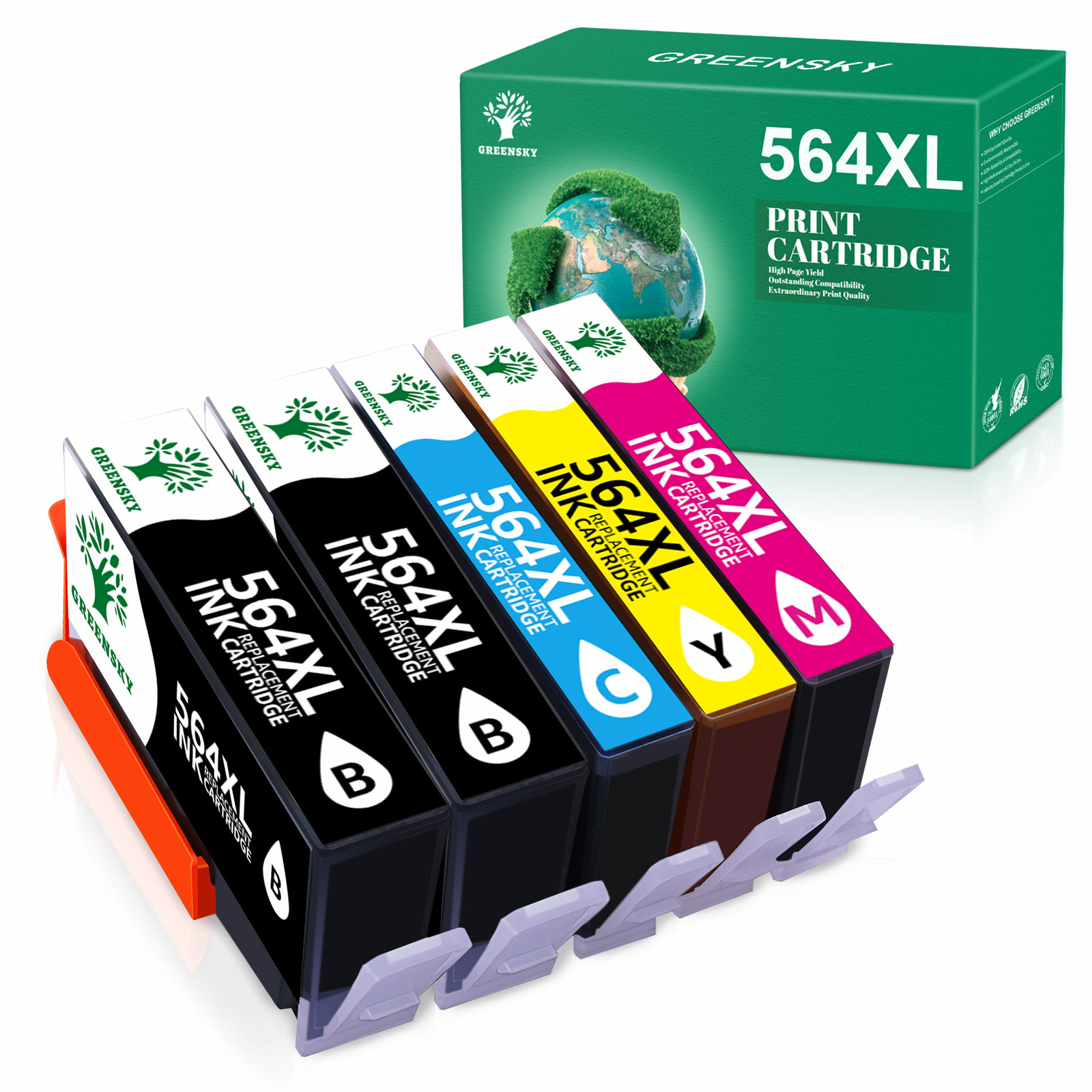 564XL Ink Cartridges for HP Photosmart 5510 5520 6510 6520 7510 7520 ...
