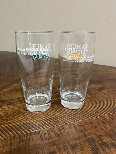 Samuel Adams Summer and Wheat Ale Beer Pint Glasses - Picture 5 of 7