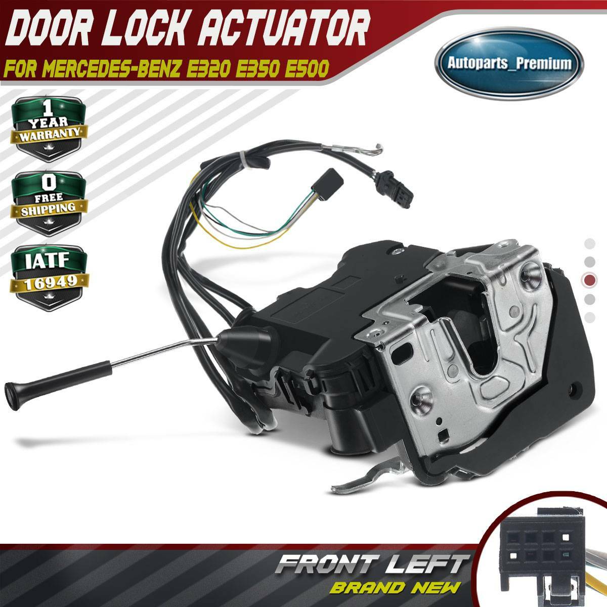 Door Lock Actuator Front Left for Mercedes-Benz W211 E320 E350 E500 2117200335