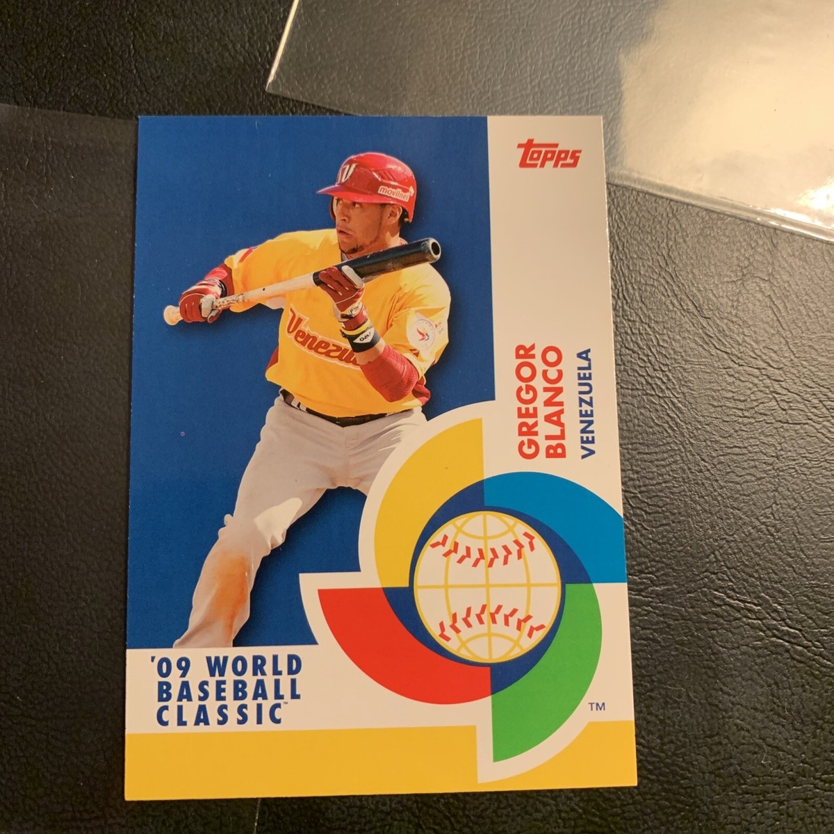 bcs19 Gregor Blanco Venezuela,,￼2009 topps world Baseball classic