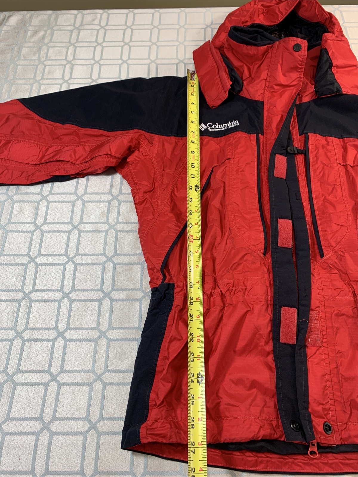 VTG Columbia Titanium Women’s Omni Tech Hood Zip Rain Coat Red Jacket Size Small eBay