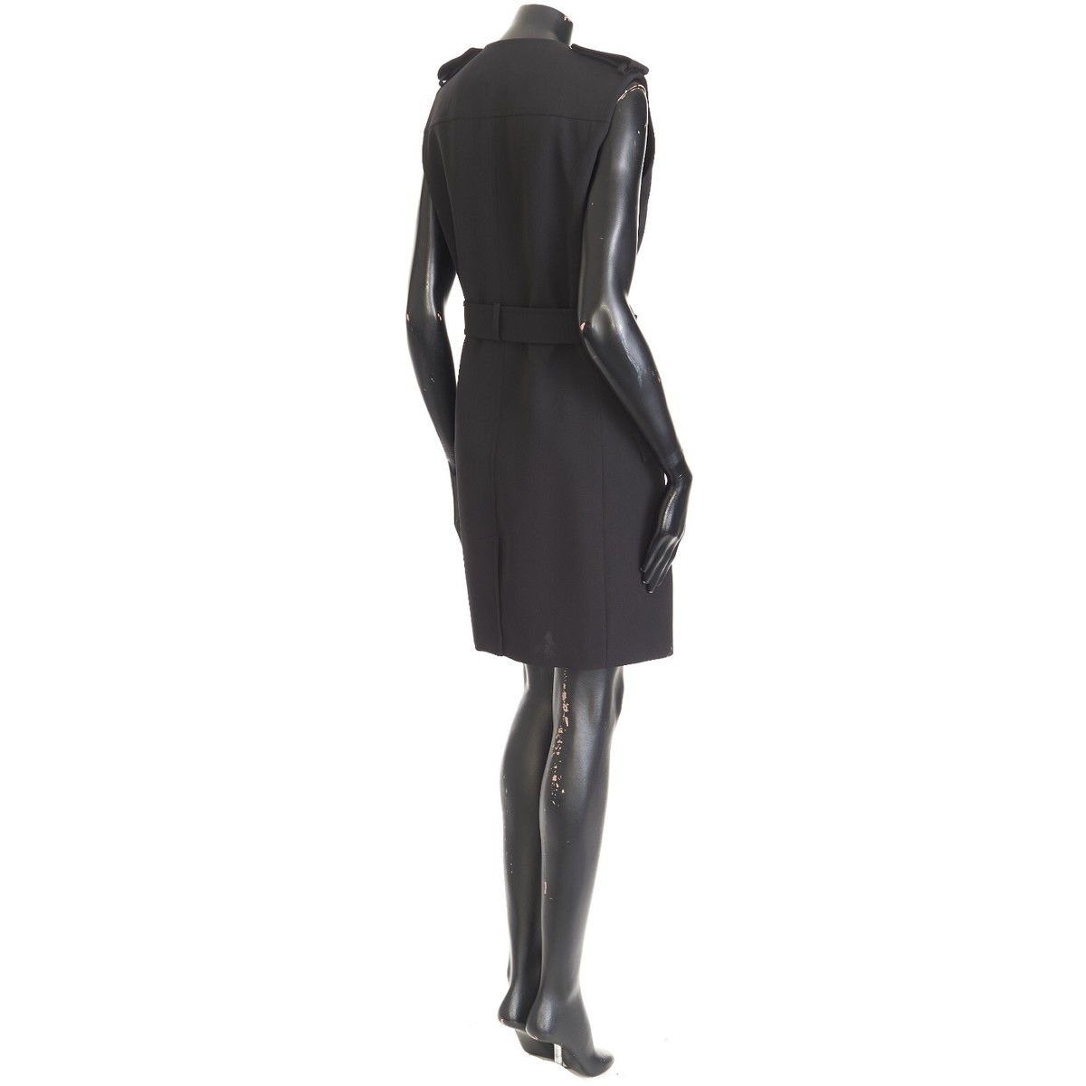 【関税＆送料込み】Givenchy Dress With Buttons Givenchy Button Front Ribbed Knit Dress in Black | FWRD