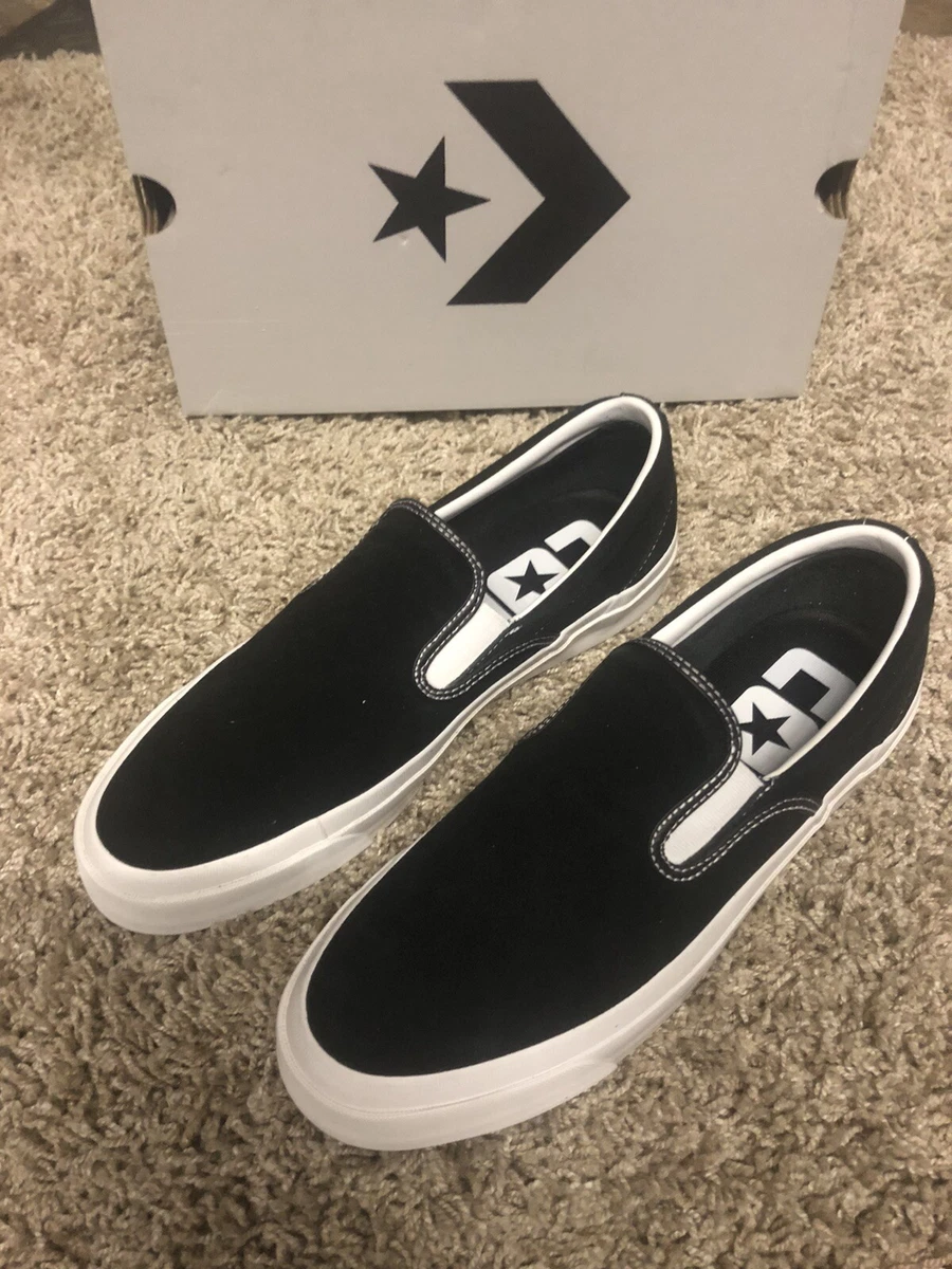 Fokken Vlot hoek Converse Cons One Star Pro CC Slip on Pro black suede | eBay