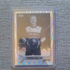 2022 Topps Chrome F1 #57 Valtteri Bottas Ray Wave Portrait black and white
