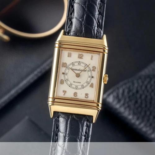 Jaeger LeCoultre Reverso 18K (0,750) Oro Cuerda Manual Reloj Hombre Ref. 6184,21