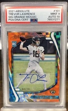 2021 Absolute Orange Auto #101 Trevor Lawrence /20 RC Rookie Jaguars TLAW PSA 9