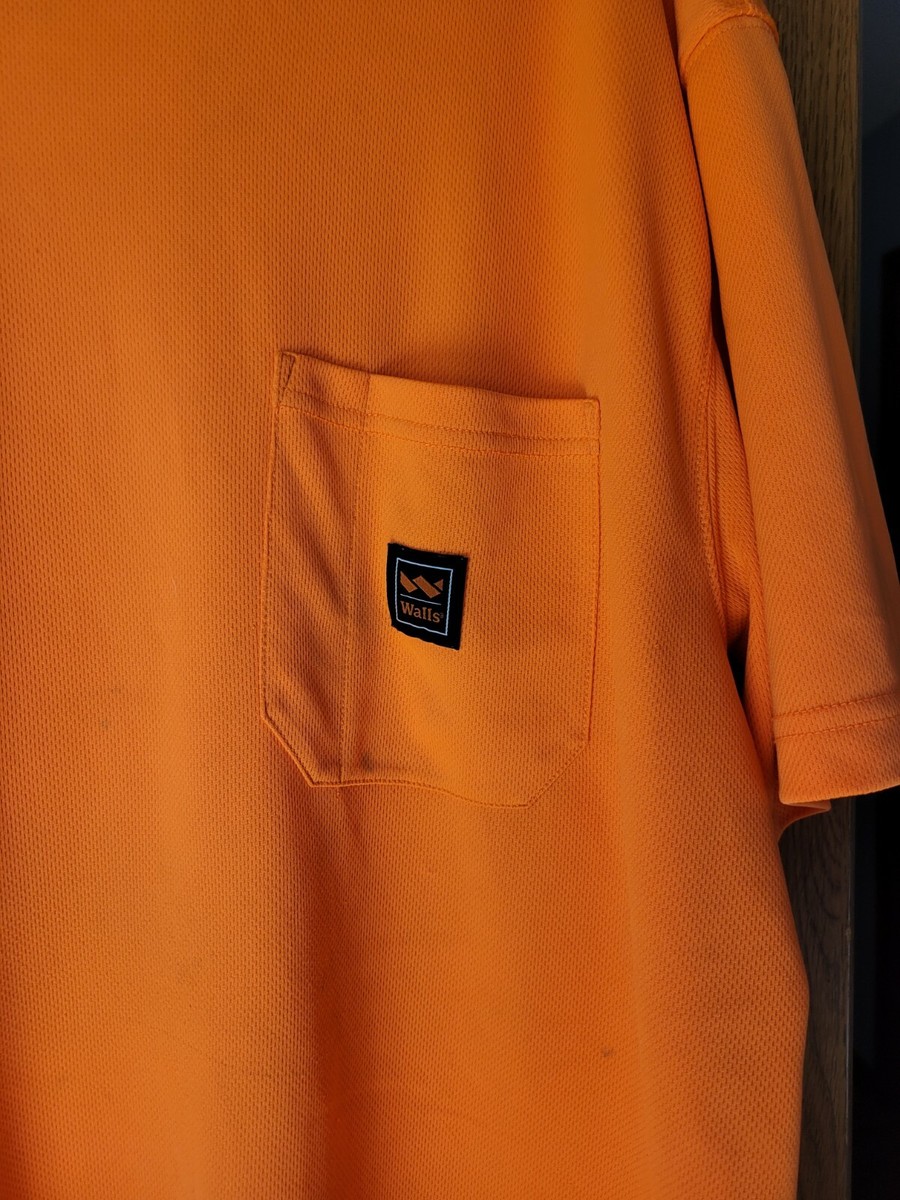 2XXL Walls Orange Work Shirt used with stains | eBay