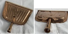 Vintage Metal Copper Dust Pan JV Reed Louisville USA Tarnished