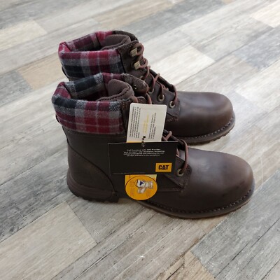 Caterpillar CAT Footwear Womens Kenzie ST Boots Sz 9.5 Steel Toe Boot NEW