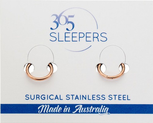 1 Pair 365 Sleepers 16G Steel Hinged Hoop Huggie Segment Ear Nose Ring Earrings - Picture 56 of 93