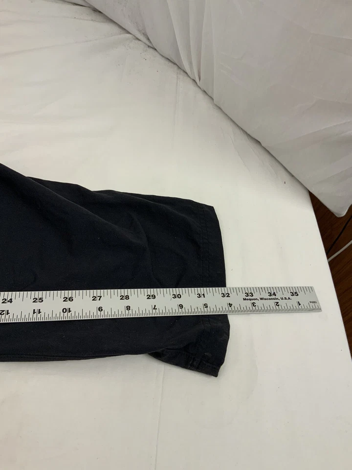 REI Pants 12 Black Hiking Flat Front Nylon Stretch Straight YGI Y1-158 - Image 3 of 4