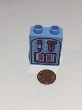 Lego Duplo Doctor Medical Supplies for Doctor Printed Block Specialty Piece Blue