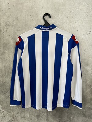 DEPORTIVO LA CORUNA 2012 2013 HOME FOOTBALL SHIRT LOTTO LONG