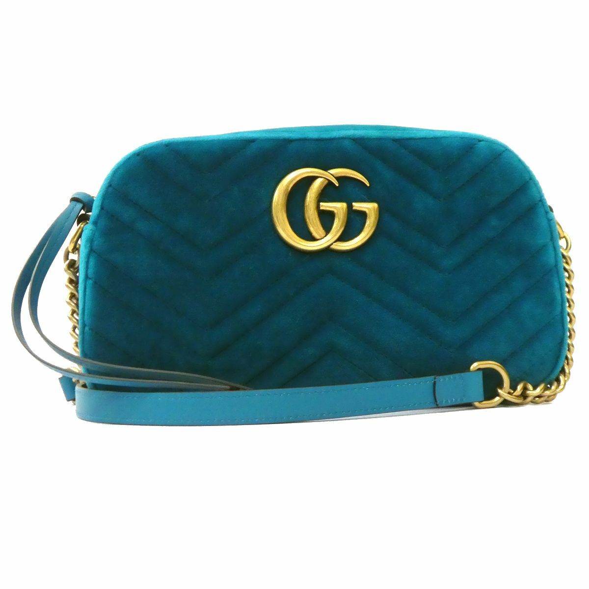 gucci marmont turquoise velvet