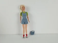 Used VTG 1998 Barbie With Authentic Jeans Fashion #19179 Green/Light Blue Outfit