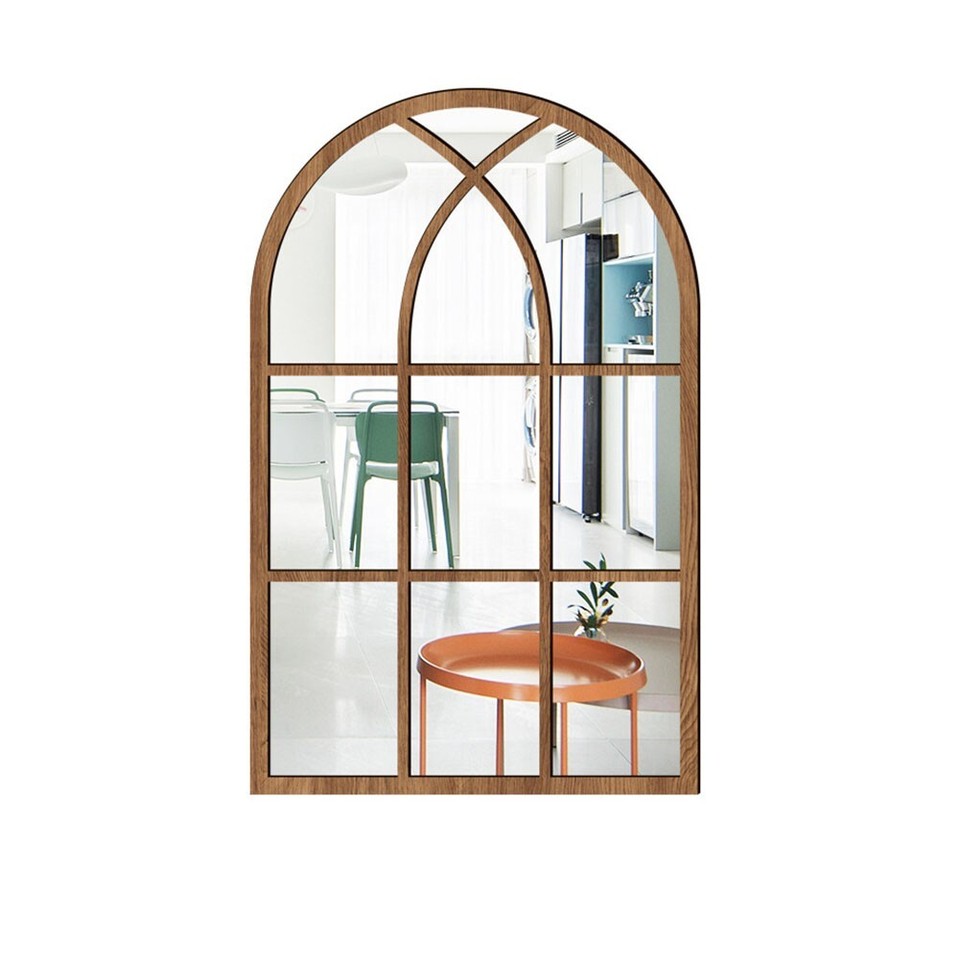 Fake Casement Acrylic Mirror Sticker for Kitchen and Living Room Decor