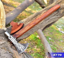 CUSTOM HAND MADE HIGH CARBON STEEL VIKING AXE HATCHET INTEGRAL TOMAHAWK 2441