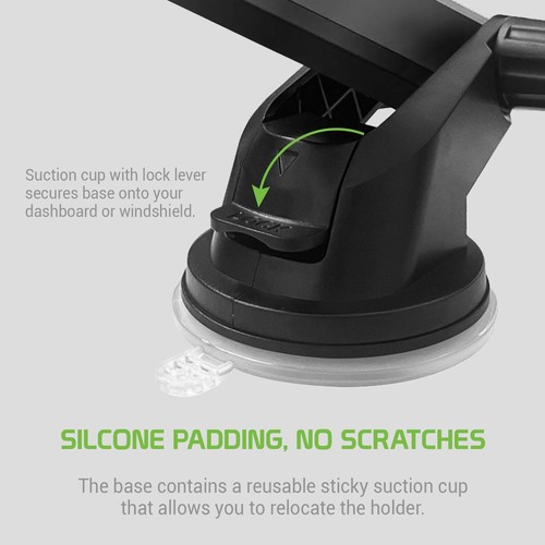 Dashboard Phone Mount, Reusable Suction Cup Dashboard Phone Holder - Picture 6 of 10