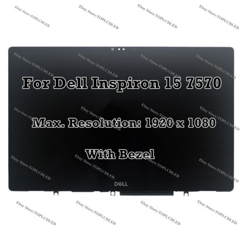 15.6" Dell Inspiron 15 7570 FHD 1080P  LCD LED Panel Táctil Pantalla  Assemlby - Imagen 1 de 6