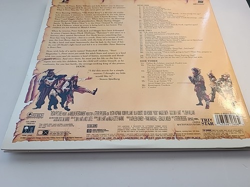 Hook Laserdisc LD Deluxe Widescreen 1992 Robin Williams, Julia Roberts Spielberg - 第 9/11 張圖片