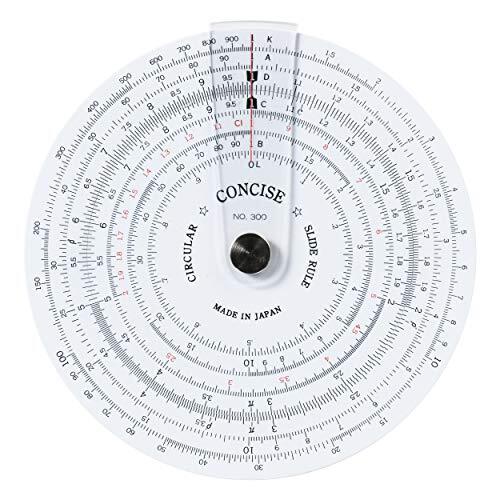Concise Ruler Circular Slide Rule No. 300 Made IN JAPAN 110mm Black - Picture 1 of 3