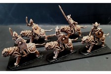 15mm Fantasy Dark Elf Cavalry Sabres & Shields on Heavily Armored Tiger (8 figs)