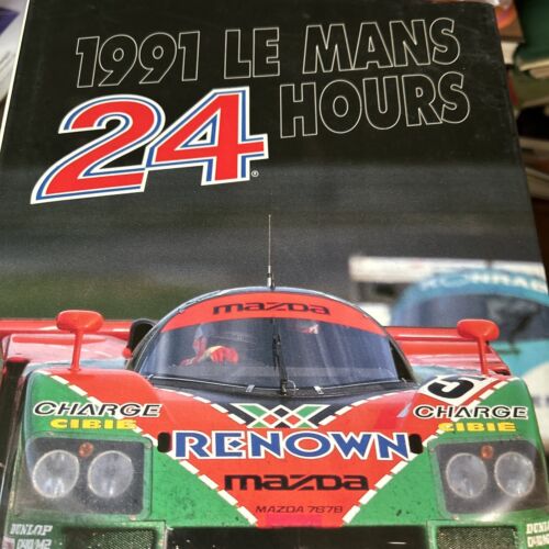Le Mans 24 Horas 1991 tapa dura LIBRO GRANDE INGLÉS - Imagen 1 de 5