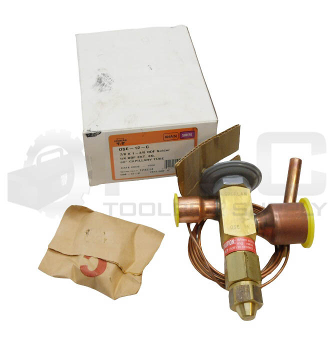 NEW SPORLAN OSE-12-C THERMOSTATIC EXPANSION VALVE 7/8 X 1-3/8 PDF