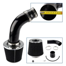3 Inch Universal Black Aluminum Cold Air Intake System Kit Combined w/ Filter