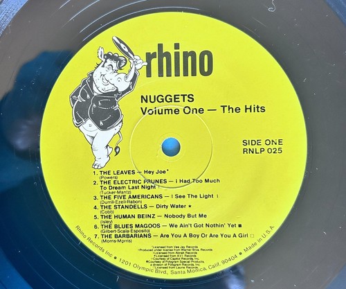 NUGGETS Volume One: The Hits - 1984 LP Rhino LP RNLP 025 - 1st Pressing - VG+ - Picture 6 of 8